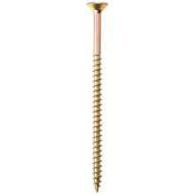 ForgeFix Multi,Purpose Single Thread Screws , 6.0 x 100mm , Zinc Yellow