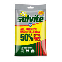 Solvite All Purpose Wallpaper Paste 3 Rolls + 50% Free