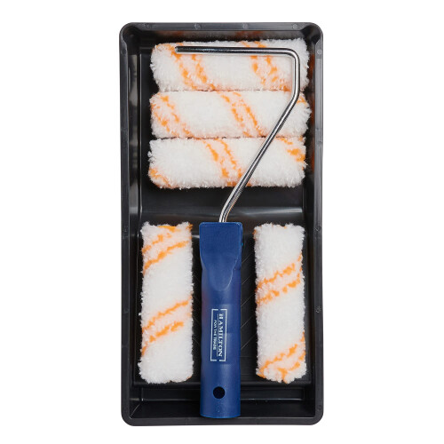 Hamilton Hamilton for The Trade 7 Piece Medium Pile Paint Roller Set with Tray, 4",