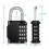 ZHEGE Combination Locker Padlock, 4 Digit Coded Padlock, Gym Lock, School 4