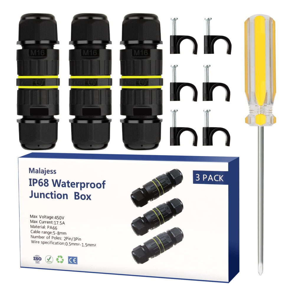 Ip68 Waterproof Junction Box Outdoor Cable Connector, Extension Electrical 59021155