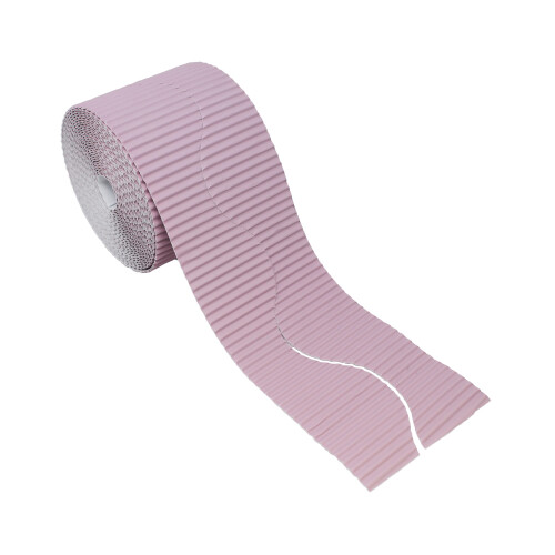Bright Ideas Corrugated Border Roll for School Displays, Light Lilac, 57mm