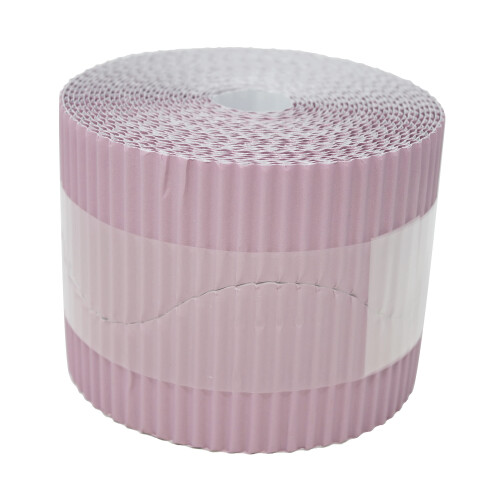 Bright Ideas Corrugated Border Roll for School Displays, Light Lilac, 57mm 2