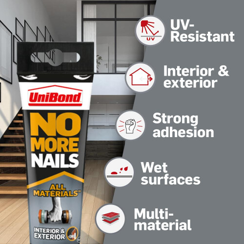 Unibond UniBond No More Nails All Materials Interior & Exterior Construction 2