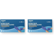 Hevea Disposable Blue Nitrile Gloves, 1 X 100, Size L (Pack of 2)