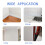 Silver PVC Quadrant Trim,Flexible Laminate Beading Self Adhesive Plastic 6
