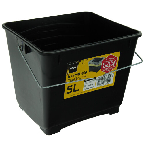 Coral 73320 Essentials Plastic Paint Scuttle Container with Metal Handle 2