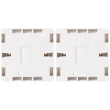 Knightsbridge CU1400 CU Curved Edge Single Pattress Box, White, 30mm (Pack