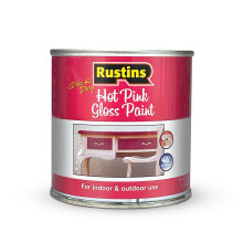 RUSTINS Hot Pink Gloss Paint 250ml