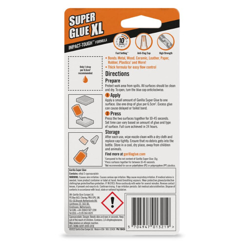 Gorilla Gorilla Super Glue XL 25g 2