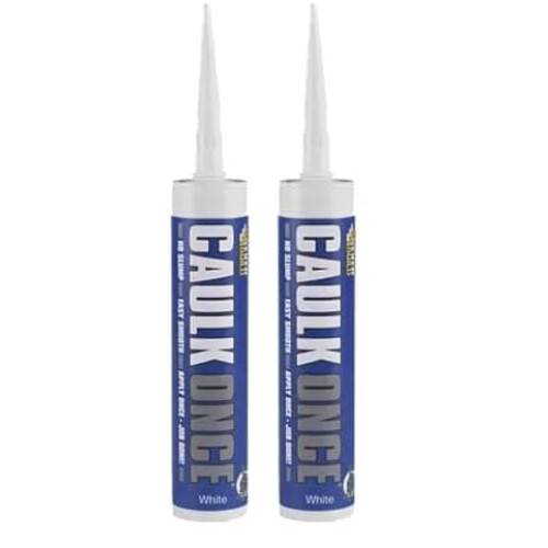 Everbuild Sika Caulk Once White, 295 ml (Pack of 2)