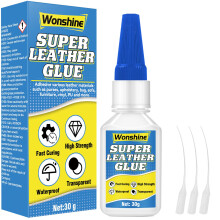 Leather Glue 30 g, Clear Superglue for Leather, Shoe, Furniture Upholstery,