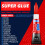 3g (12 Pack), Super Glue Liquid, All Purpose, Fast Setting, Ideal for 5