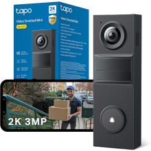 Tapo D205 2K 3MP Battery Doorbell Camera Wireless, No Monthly Fee,160 FOV