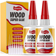 Super Glue for Wood 35gx 2 Pack – Clear, Waterproof Adhesive for Furniture