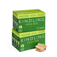Certainly Wood Kiln Dried British Kindling Mega Box , Natural Firelighters