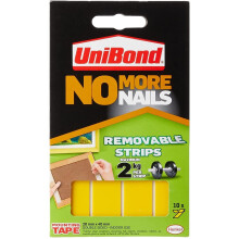 Unibond No More Nails Removable Picture Hanging Strips, Adhesive Strips for