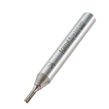 Trend CraftPro Straight Two Flute Router Cutter Bit, 1/4 Inch Shank, 2mm
