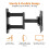Amazon Amazon, Basics, TV, Wall, Bracket, TVs, Swivels, Tilts, Mount, Flat, Curved, VESA 4