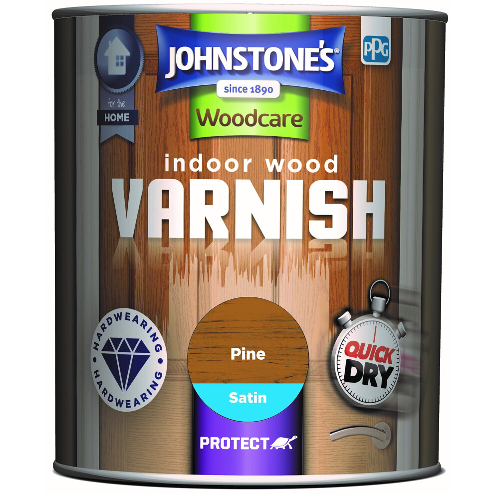 Johnstone's Woodcare Indoor Wood Varnish Pine 750Ml