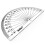 Helix 10cm 180 Degree Clear Protractor H01010 1