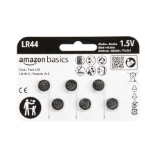 Amazon, Basics, LR44, Alkaline, Button, Coin, Cell, Battery, Volt, Long, Lasting, Power