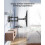 PERLESMITH, TV, Wall, Bracket, TVs, Swivels, Tilts, Mount, Flat, Curved, VESA, 13-42 5