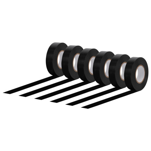Amazon Amazon Basics Electrical Tape, 3/4,inch by 60,feet, BLack, 6 count (Pack of 2