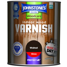 Johnstone's Woodcare Indoor Wood Varnish , Walnut 250ml