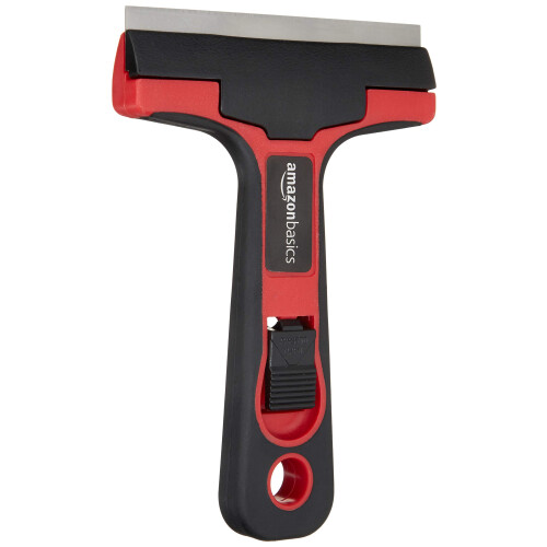 Amazon Amazon Basics 10.16 cm Glass and Tile Scraper with Soft Grip