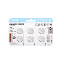 Amazon, Basics, CR2032, Lithium, Coin, Cell, Battery, Volt, Long, Lasting, Power, Mercury-Free
