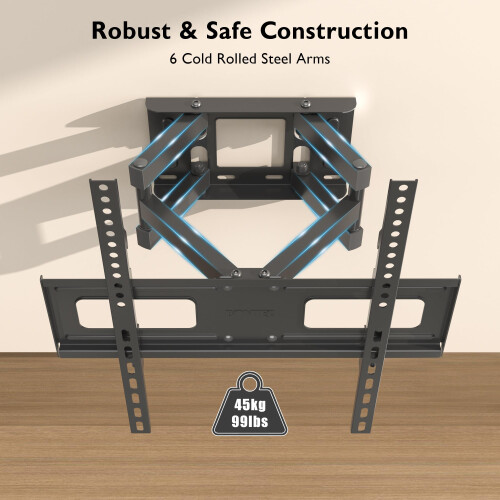 BONTEC, TV, Wall, Mount, Inch, LED, LCD, Swivels, Tilts, Extends, Double, Arm 1