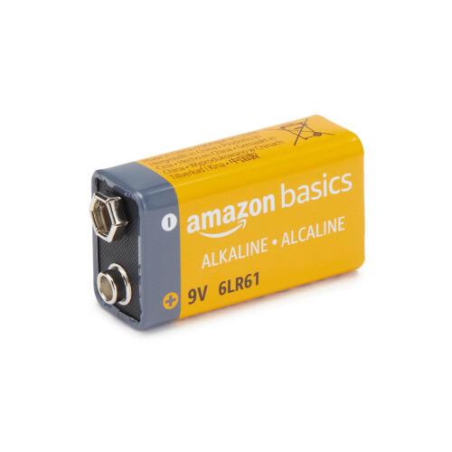 Amazon Amazon, Basics, Alkaline, Batteries, Shelf, Life, Smoke/CO, Detector, Electronics, Audio, 4-Pack, 9V 1