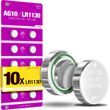 LR1130, AG10, SR1130, SR1131, LR54, Button, Cell, Batteries, Alkaline, Coin, Watches, Calculators