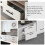 LONTAN 15 Pack Black Kitchen Handles 128mm Black Cupboard Handles Kitchen 7