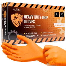 JFA Medical Disposable Heavy Duty Mechanic Powder Free Latex Free Orange