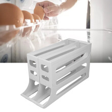 Dispenser per uova a 4 livelli, grande capacità, 2 pezzi bianchi