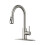 FORIOUS Kitchen Faucet with Pull Down Sprayer, Brushed Nickel, High Arc 1