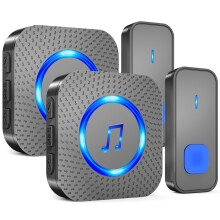 SURFOU Wireless Doorbell, 1,300ft Long Range Door Bells, Waterproof Battery
