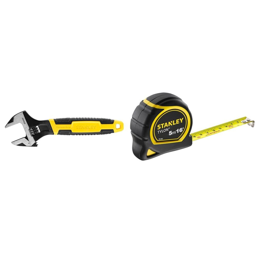 Photos - Protective Gear Set Stanley MAXSTEEL Adjustable Wrench 30 x 200 mm Protective Phosphate Finish 