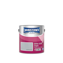 Johnstone's One Coat Matt Emulsion Paint , Manhattan Grey , 2.5L , 389522