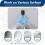 Abnii 50 PCS Under Desk Cable Management, Self Adhesive Cable Tidy Clips 3