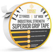 Target Control 65ft , SUPERIOR GRIP, Double Sided Carpet Tape, Extra Strong