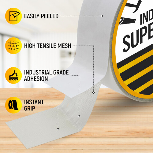 Target Control 65ft , SUPERIOR GRIP, Double Sided Carpet Tape, Extra Strong 2