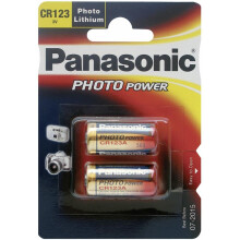 Panasonic, Photo, Lithium, Batteries, CR123AL, 2