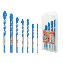 HPMAISON Concrete & Masonry Drill Bit Set, 7Pcs Four Cutting Edges