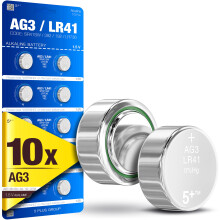 LR41, AG3, SR41SW, L736, LR736, Alkaline, Button, Cell, Batteries, Long-Lasting, Power, Watches