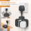 Double Plug Adaptor with USB, 2 Way Wall Adapter with Short Extension Lead, 5