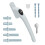 FixRello Universal Inline uPVC Window Handle – Lockable, Ambidextrous, 1