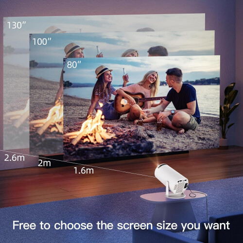 Built-in, Apps, Mini, Projector, WIFI, Bluetooth, Support, Portable, Rotatable, Screen, Movie, Auto 2